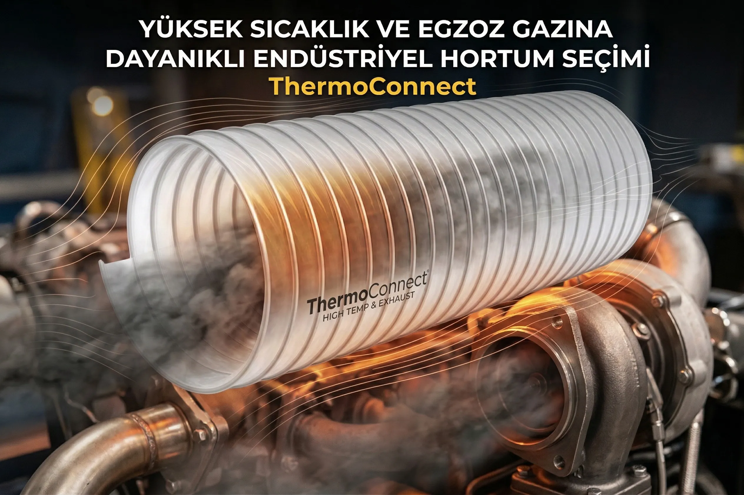 Yüksek Sıcaklık ve Egzoz Gazına Dayanıklı Endüstriyel Hortum Seçimi
