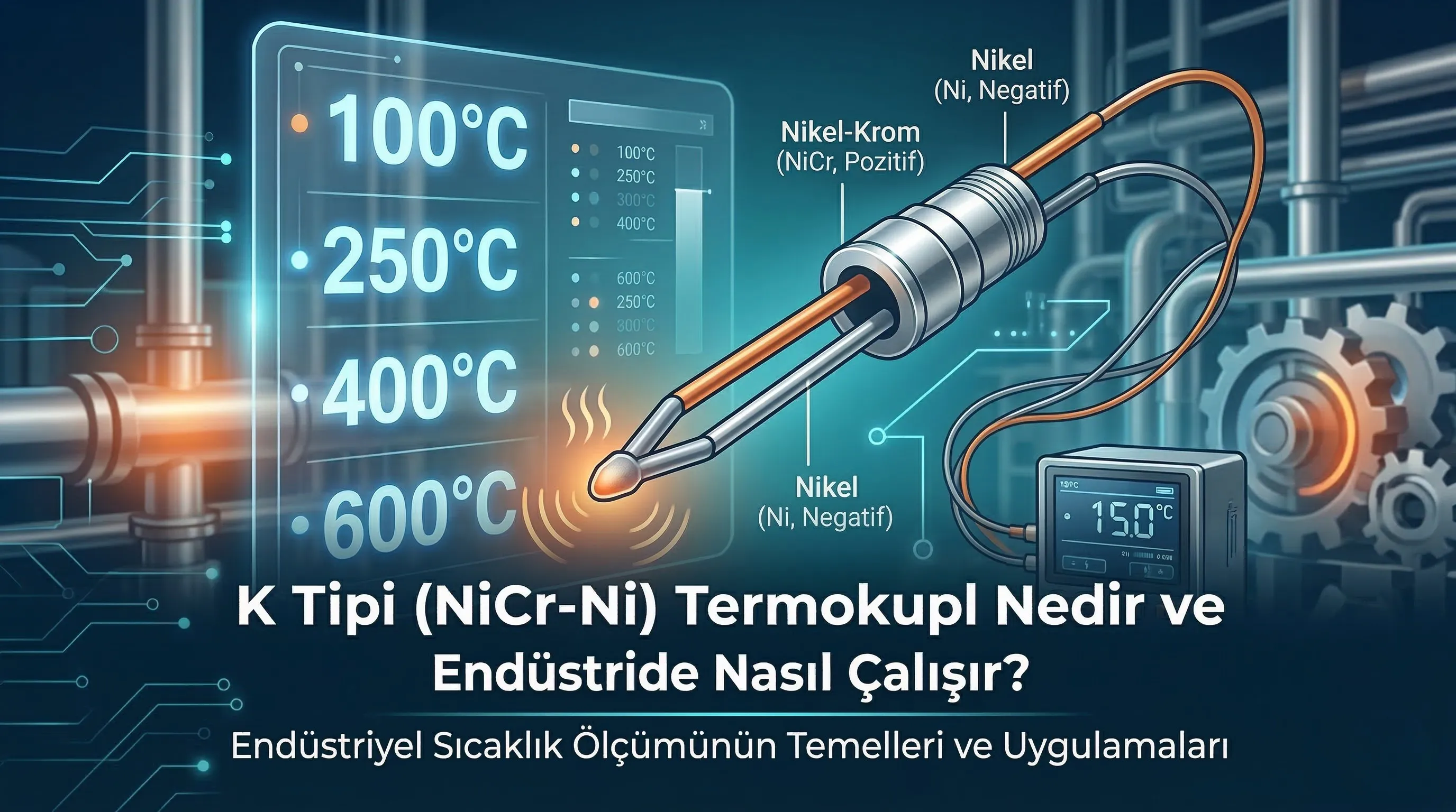 K Tipi (NiCr-Ni) Termokupl Nedir ve Endüstride Nasıl Çalışır?
