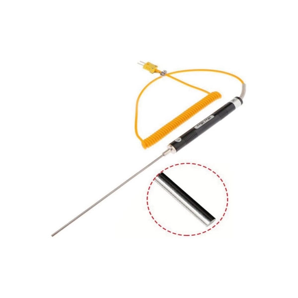 NR 81530B K Tipi 17 CM Standart Düz Uçlu Sıcaklık Ölçer Prob -50°C +500°C