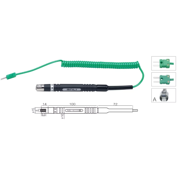 Yüzey Sıcaklık Sensörü K Tipi (NiCr-Ni) Termokupl - NR-81531A