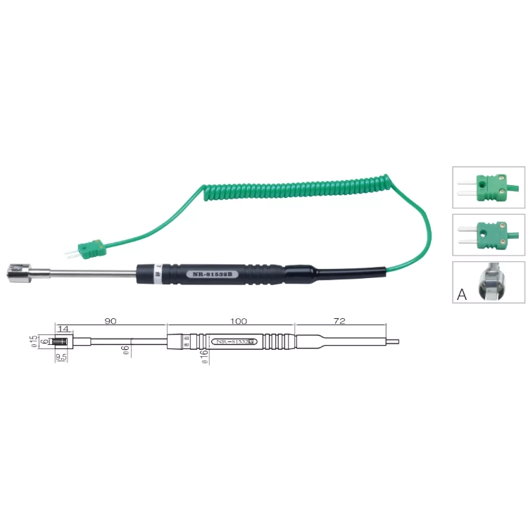 Yüzey Sıcaklık Sensörü K Tipi (NiCr-Ni) Termokupl - NR-81532A