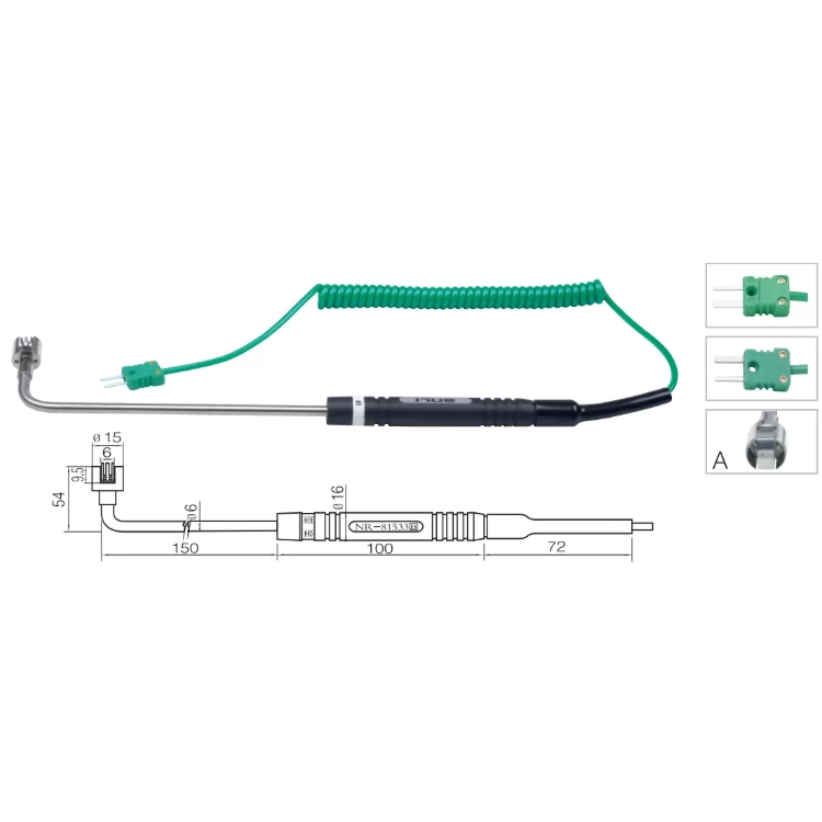 Yüzey Sıcaklık Sensörü K Tipi (NiCr-Ni) Termokupl - NR-81533A