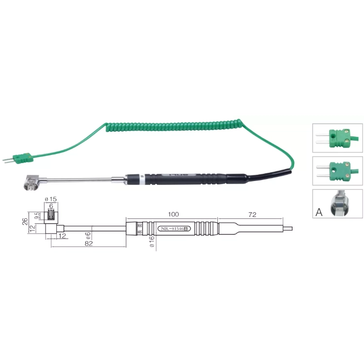 Yüzey Sıcaklık Sensörü K Tipi (NiCr-Ni) Termokupl - NR-81546A