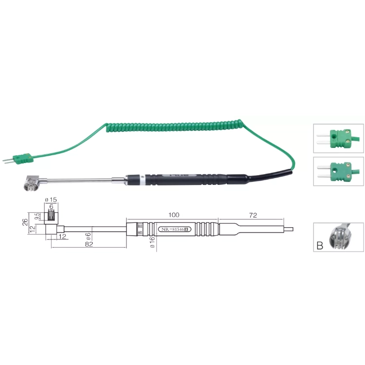 Yüzey Sıcaklık Sensörü K Tipi (NiCr-Ni) Termokupl - NR-81546B