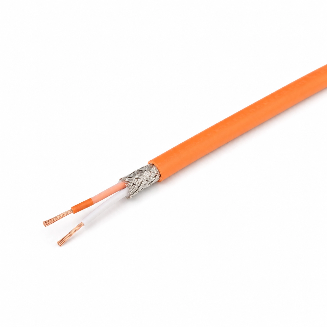R/S Tipi Cu/CuNi Metal Örgü Ekranlı Teflon Kompanzasyon Kablosu 2x0,22 mm²