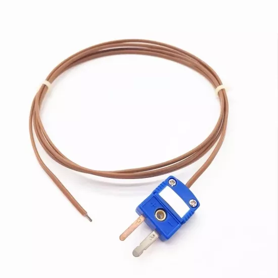 TTipi PTFE Teflon Yalıtımlı Termokupl Sensörü