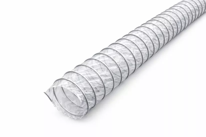 ThermoConnect 50 VIS — Şeffaf PVC Ultra Esnek HVAC Hortumu