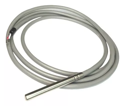 Yüksek Doğruluklu PT100 RTD Sıcaklık Sensörü, 3 Telli, Class A, 6x100 mm, Maks. +200 °C