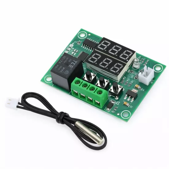 12V DC Röle Çıkışlı Dijital Termostat - Sıcaklık Kontrol Modülü
