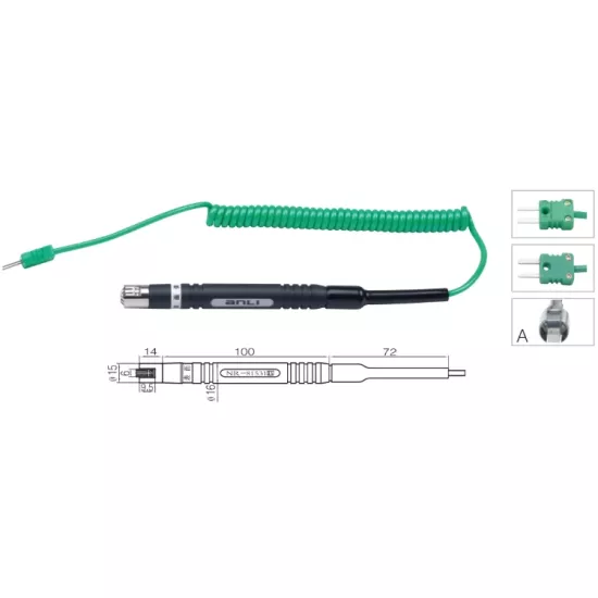 Yüzey Sıcaklık Sensörü K Tipi (NiCr-Ni) Termokupl - NR-81531A