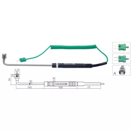 Yüzey Sıcaklık Sensörü K Tipi (NiCr-Ni) Termokupl - NR-81533A