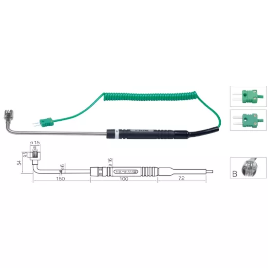 Yüzey Sıcaklık Sensörü K Tipi (NiCr-Ni) Termokupl - NR-81533B
