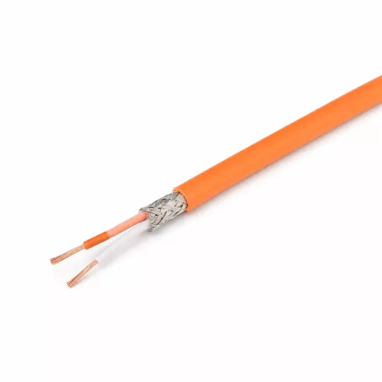 R/S Tipi Cu/CuNi Metal Örgü Ekranlı Teflon Kompanzasyon Kablosu 2x0,22 mm²