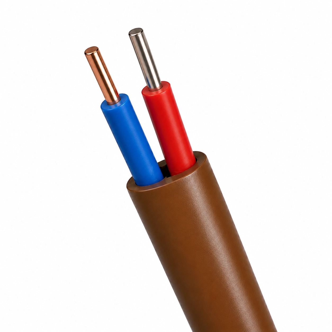 T Tipi (Cu-Const) ANSI Teflon Termokupl Kablosu 2x0,50 mm²