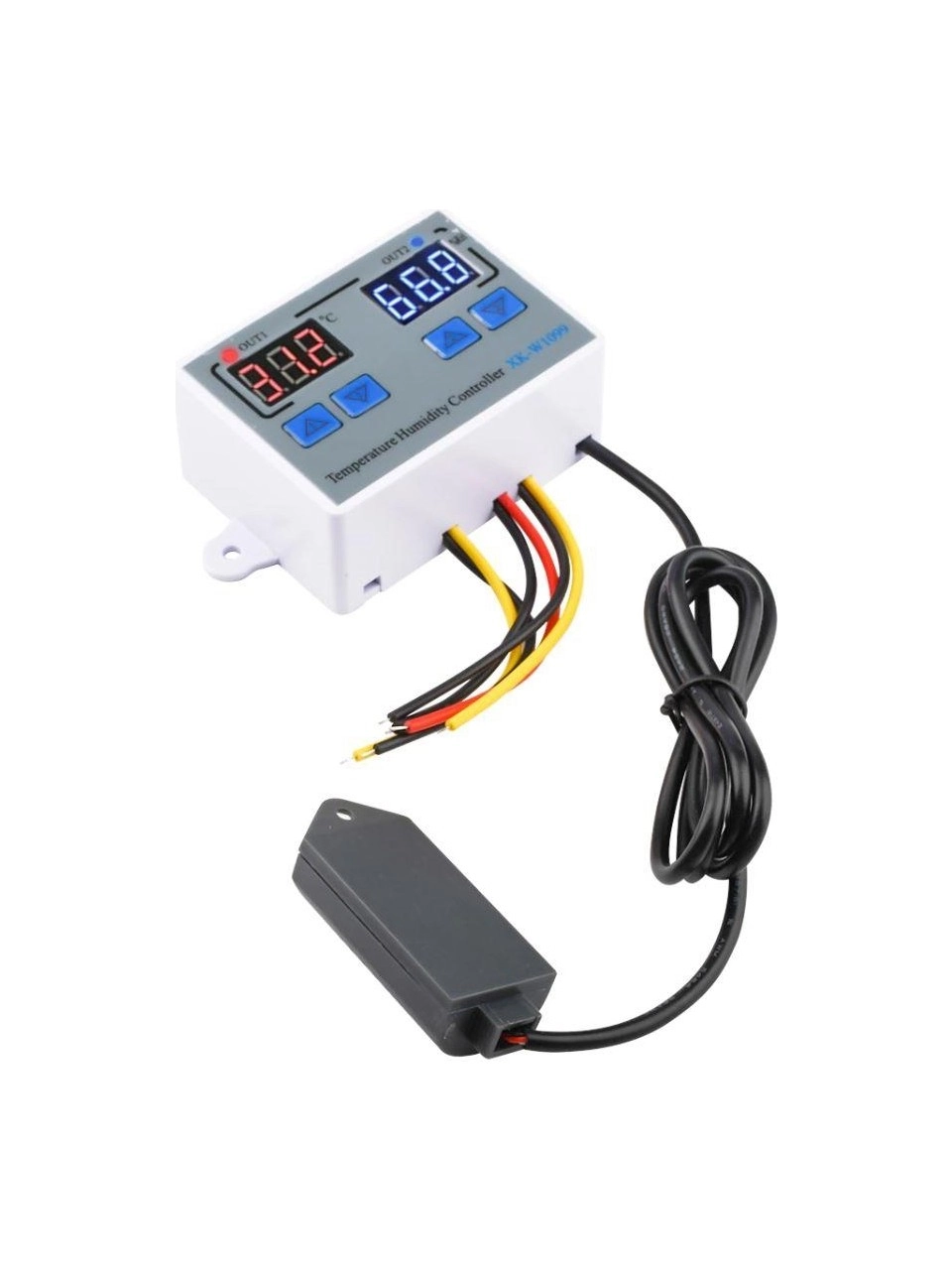 12V DC Sıcaklık ve Nem Ölçer Ekranlı Röle Modülü - Termostat, Proplu